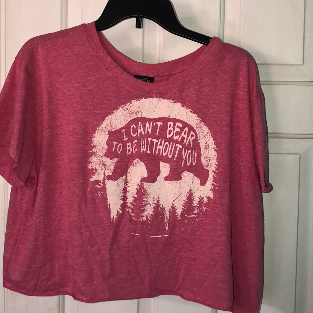 Pink crop top